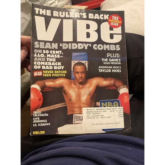 VIBE ~ Ruler's Back ~ Championship Issue ~ Sean Diddy Combs ~ Nov. 2006 ~ New - Picture 1 of 1
